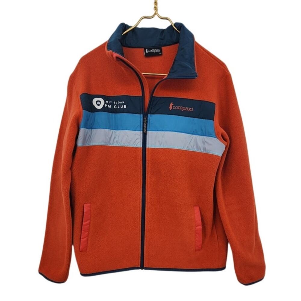 Cotopaxi Men’s Teca Fleece Full Zip Jacket Orange Embroidered MIT Club Medium‎